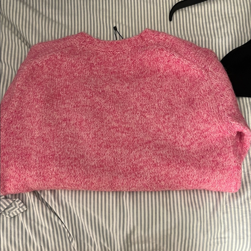 Zara Pink V-Neck Sweater - Picture 3 of 3